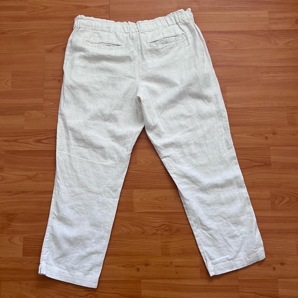 Old Navy Mid Rise Linen Blend Cropped Pants - Picture 9 of 9